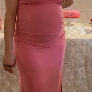 Long maternity dress